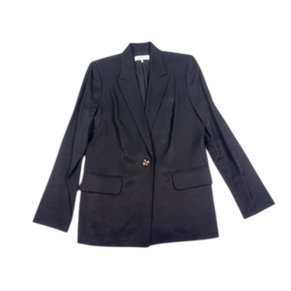 WAYF Black Single-Button Oversized Fit Blazer XS‎ - Picture 2 of 13